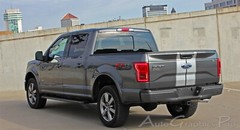 2015-2020 Ford F-150 Center F-RALLY Hood Racing Vinyl Graphics Kit Decals Stripe