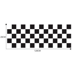 Vinyl Racing Stripe Decal Bumper Checker Sticker Trim For Car Pickup SUV Hood