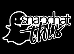 SNAPCHAT THIS DECAL STICKER SUV FITS CHEVY FORD HONDA VW DODGE WINDOW CAR TRUCK