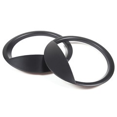 2PCS Matte Black ABS Angry Eyes Headlight Cover For Toyota FJ Cruiser 2007-2021
