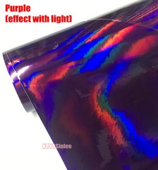 50FT PUR Holographic Laser Chrome Glitter Whole Car Vinyl Wrap Holo Sticker US