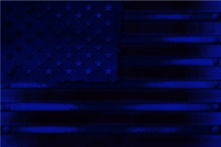 Rustic American Flag Blue 24×36 Graphic Car Wrap Decal Vinyl Bike Motorcycle US