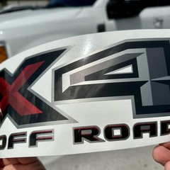 Gold Hook FX4 Off Road Decals Compatible with 4.3″ x 16.5″, F150, Black, Red