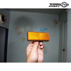 Amber 2x Front Fork Leg Reflector Reflective Side Marker Rectangle Bolt On