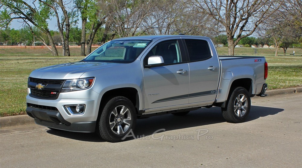 2015-2022 Chevy Colorado Rocker Panel Accent Vinyl Graphic Decals Stripe RANTON