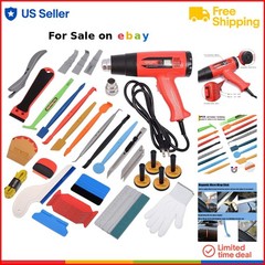 Vinyl Wrap Tool Kit for Car Window Tint Film Installation Heat Gun Squeegee