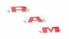 RAM Grille Emblem Overlay Decal Sticker – Fits 2019-2024 Ram 2500 3500