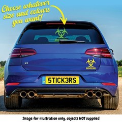 Biohazard Decal – Choose Your Size and Colour!