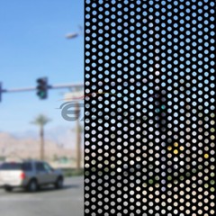 Perforated One Way Vision Black Print Media Vinyl Window Decal Sticker Sheet