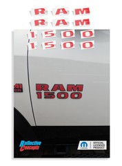 RAM 1500 Door Badge Overlay Decals for 2015-2018 Ram Rebel