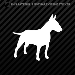 (2x) Bull Terrier Sticker Self Adhesive Vinyl dog canine pet
