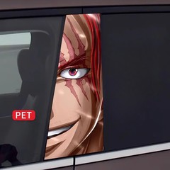 One Piece Comic Car Center Pillar Sticker B-pillar Protective Film 2pcs Cool！