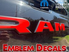 RAM 1500 Tailgate Emblem Decals 2025 Big Horn