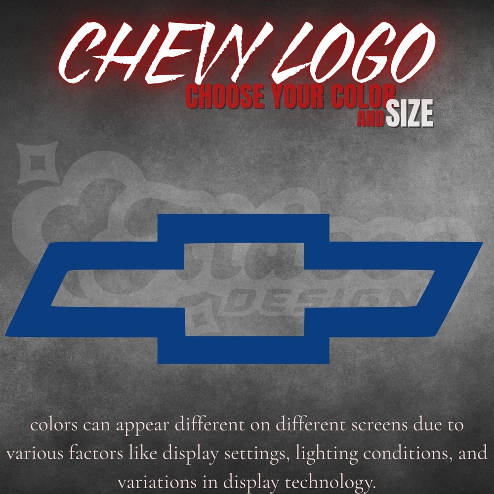 Chevy Logo Decal for Truck Windshield BIG SIZE