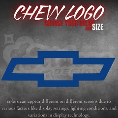 Chevy Logo Decal for Truck Windshield BIG SIZE