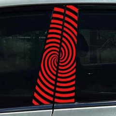 2x Creative Car B Pillar Waterproof Decal DIY Car Modification Styling Sticker