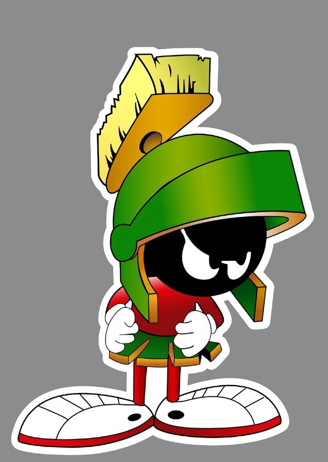 MARVIN THE MARTIAN Sticker Vinyl Decal or Fridge Magnet