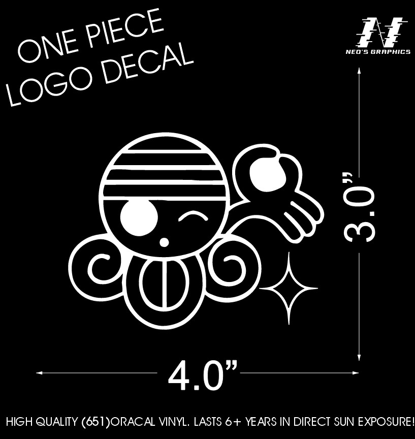 ONE PIECE LOGO Japanese Anime Nami Decal CUSTOM High Quality Logo Sticker cool