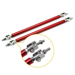 2/4x Universal Adjustable Front Bumper Lips Splitter Strut Rod Tie Support Bar C