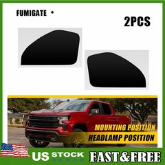 For 22-25 Silverado Custom Trail Boss Headlight Smoke Side Marker Decals 1~10X