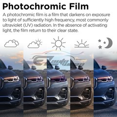Paint Protection PPF UV Clear To Smoke Purple Headlight Taillight Fog Tint Film