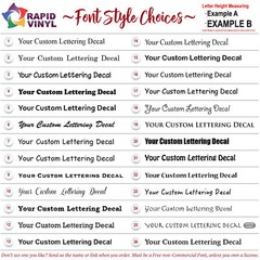 Custom Vinyl Lettering Decal Sticker Business Car Boat Name Truck Window Signage