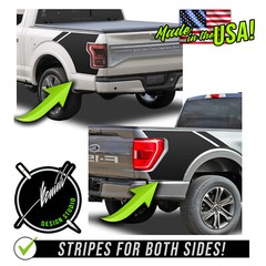 Bed Side Racing Stripes Graphics – FITS 2015-2020 2021 and up Ford F150 F-150