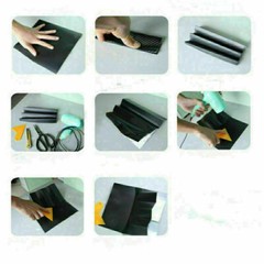3/4/5D Ultra Shiny Gloss Glossy Black Carbon Fiber Vinyl Wrap Sticker Decal