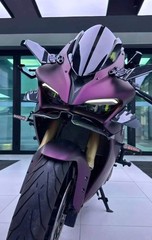 PET Ultra Matte Ghost Purple Vinyl Wrap Film Roll Self Adhesive Motorbike Car Wr