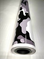 Black White Gray Glossy Camouflage Vinyl Car Wrap Sheet +Tools( 2 feet & up)