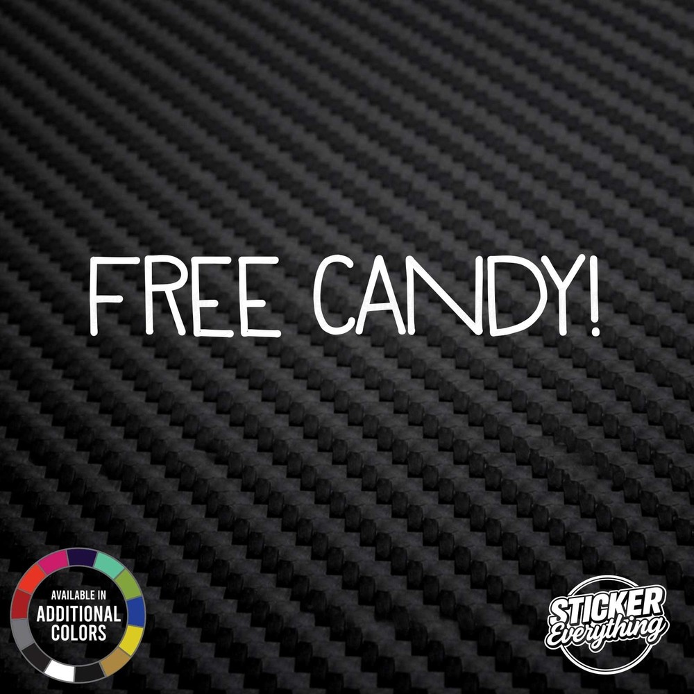 Free Candy 8″ Vinyl Decal Sticker Fits Euro Jdm Cars Sex Funny Joke Truck Van