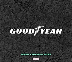 GOOD YEAR Car Decal, Window or Laptop