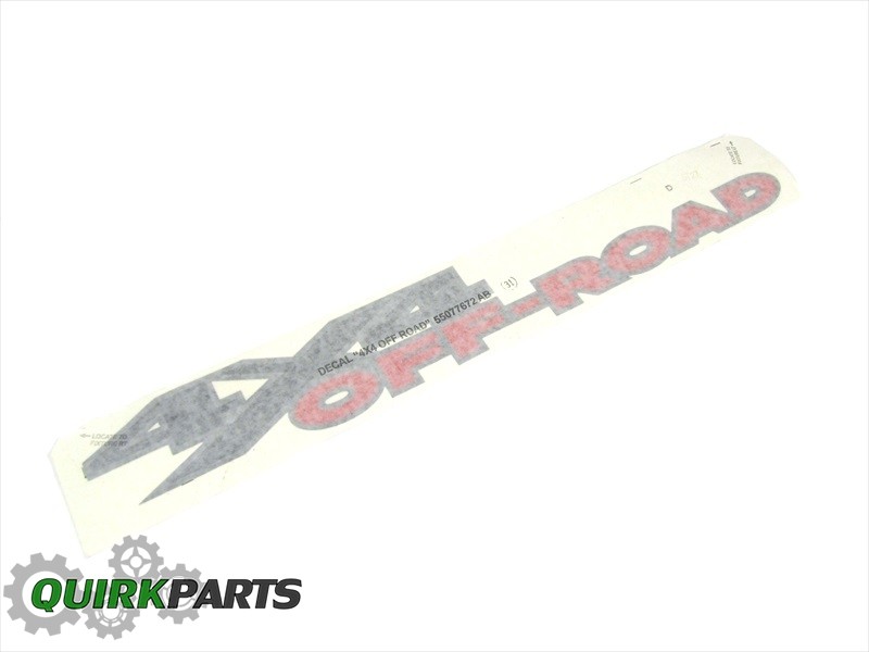 Dodge Ram Trucks BEDSIDE 4X4 OFF ROAD DECAL NAMEPLATE EMBLEM BADGE OEM NEW MOPAR