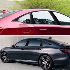 6/1Pillar Post for 2018-2022 Honda Accord Window Door Trim Cover Glossy Black E