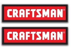 2x Craftsman Logo Die Cut Laminated Vinyl Decal Sticker Choose Sizes Tools