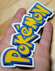1 Pokemon Dishwasher & Microwave Safe 6.5 x 2.53 Inch JUMBO Die Cut Sticker