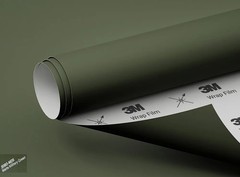 3M 2080 M26 12″ x 6′ Matte Military Green Vinyl Vehicle Car Truck Wrap Roll