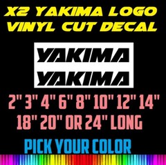x2 High Quality Yakima Logo Vinyl Sticker Decal 3″ 4″ 6″ 8″ 12″ 14″ 18″ 20″ 24″