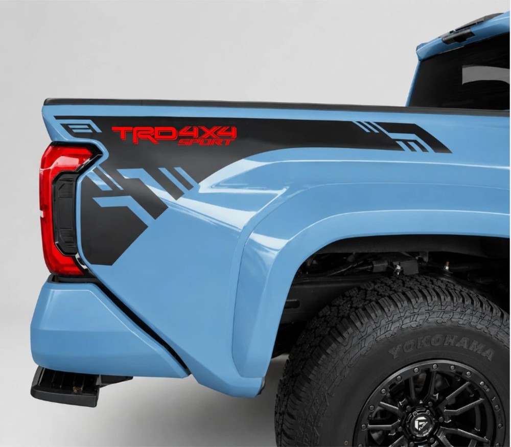 TRD*4×4*SPORT* FOR – TOYOTA-TACOMA * 2022 to 2026 *BED SIDE STRIPES DECAL SET