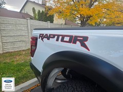 2021-2025 Ford Raptor Rear Side Raptor- Comes In Pair Vinyl Decal