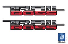 2019 20 21 22 23 24 Chevy Silverado Next Gen TRAIL BOSS Z71 Bedside Decals set 2