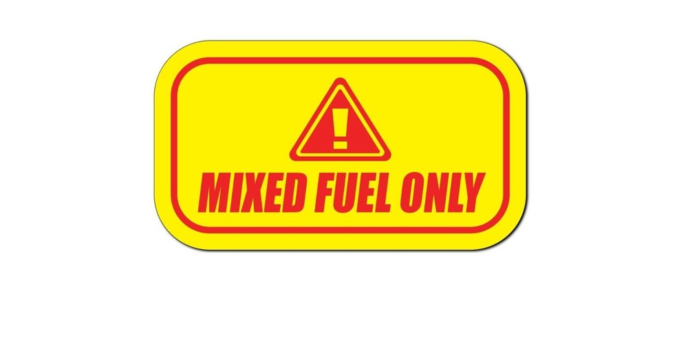 MIXED FUEL ONLY STICKER diesel gasoline gas decal truck label 3M vinyl garage