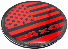 1pc Black/Red American Flag Sticker Decal Emblem 4×4 Badge Auto Fender 6cm 2.36″