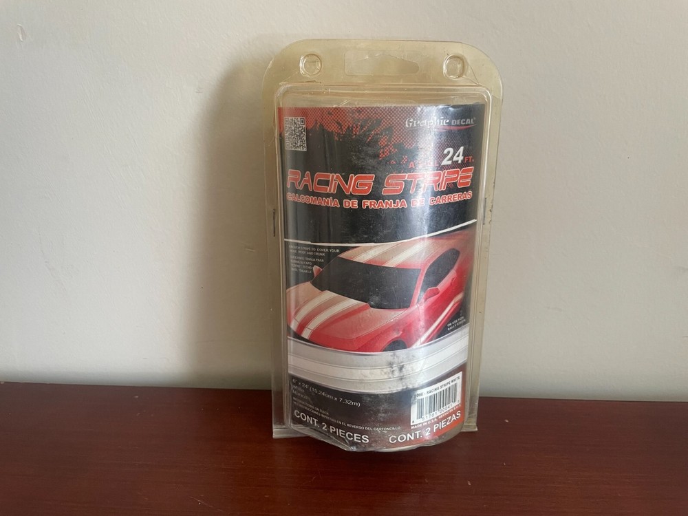 Graphic Decal 24ft White Racing Stripe Still Sealed