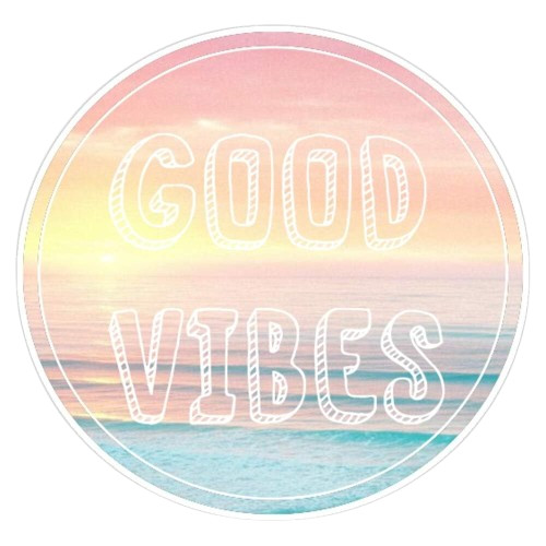 Good Vibes Beach Vinyl Decal Sticker | For Cars Trucks Vans Walls Laptops Cups