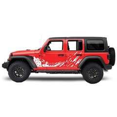 Lower door mud splash graphics stickers decal compatible with Jeep Wrangler