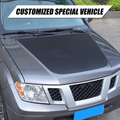 PVC Black Front Hood Sticker Decal Trim For Nissan Frontier 2009-2017 US