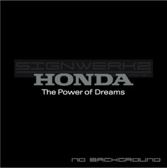 Power of Dreams Decal Sticker Vtec Type R CTR ITR Accord Honda 2 colors Pair