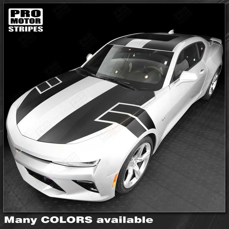 Chevrolet Camaro 2016-2024 NS1 Style Top Stripes Complete Set (Choose Color)