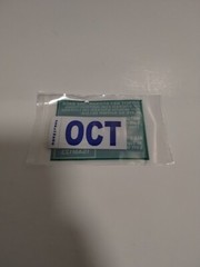 California DMV License Plate Month Sticker October Original Free Shipping